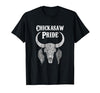 Chickasaw Pride Native American Nice Gifts Chickasaw Pride Tribe Native American Indian Buffalo T-Shirt - size chart