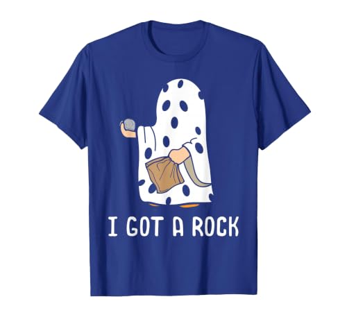 Funny Halloween Vibes Trick Or Treating I Got A Rock Funny Halloween Trick Or Treating Ghost T-Shirt - size chart