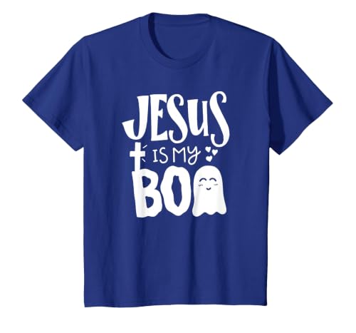 Jesus is My Boo - Funny Christian Halloween Quote Humor T-Shirt - size chart