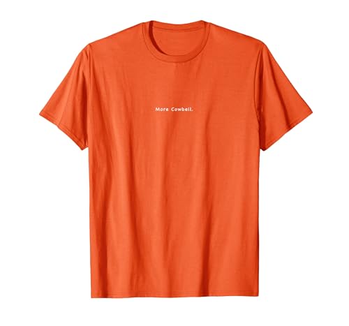 Charming Rebels Co. More Cowbell T-Shirt - size chart