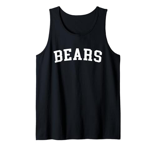 Bears - Designs Bears Tank Top - size chart