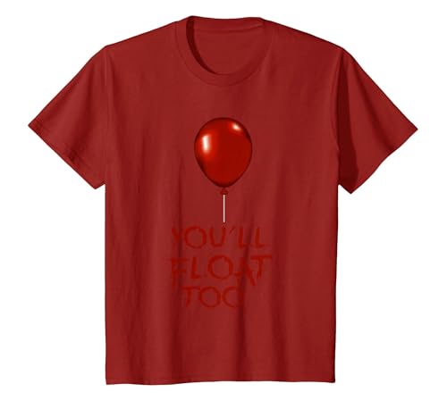 Halloween Funny Trick or Treat Shirt for Kids TeeZ Kids You'll Float Too Costume Halloween Shirts Boys Girls T-Shirt - size