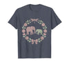 Mademark Elephant Mother and Calf Trunk Touch Mama Gift T-Shirt - Men - size chart