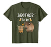 Cute Animal Buffalo Baby Shower For Brother To Be Brother to Be Buffalo Baby Shower Bison for Boy Or Girl T-Shirt - size