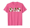 Cow Print For Family Matching Outfits DAD Cow Brown White Animal Print, Cow Pattern Farmer DAD T-Shirt - size chart