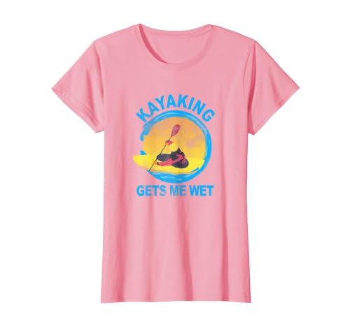 Groundhog Tees Kayaking Gets Me Wet Halloween Funny T-Shirt T-Shirt - size chart