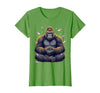 Mademark Meditating Gorilla Zen Monkey Graphic Design T-Shirt - Women - size chart