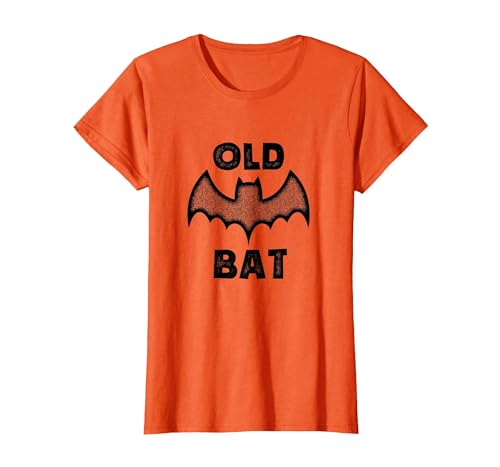 Funny Halloween tees for men and women Vintage Old Bat tee for Halloween and Birthdays T-Shirt - size chart