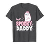 Spooky Family Cute Pink White Ghost Boo Halloween Spooky Daddy Family Cute Pink White Ghost Boo Halloween T-Shirt - size