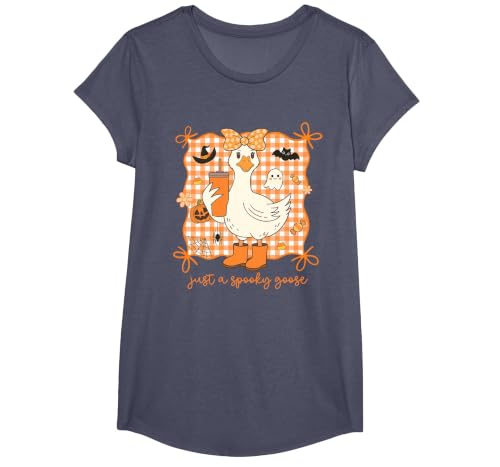 Just A Spooky Goose Halloween Goose Just A Spooky Goose Halloween Silly Goose Funny Halloween T-Shirt - size chart