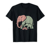 Mademark Mama Elephant Guiding Calf Through Water T-Shirt - Men - size chart