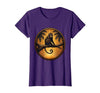 Mademark Monkey Silhouette Tropical Sunset Graphic T-Shirt - Women - size chart