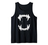 Pop Cult Tees Halloween Horror Wolf Dog Vampire Monster Teeth Costume Tank Top - size chart