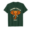 Mademark Trunk Calls Only Funny Elephant Design T-Shirt - Men - size chart