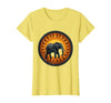 Mademark Elephant Silhouette Giant Sunset Graphic T-Shirt - Women - size chart