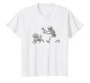 Funny Halloween Dog Lovers Gift Tees Skeleton Dogs Funny Skeleton Chasing Goldendoodle Dog Halloween Dogs Lover T-Shirt -