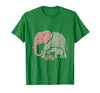 Mademark Mama Elephant Guiding Calf Through Water T-Shirt - Men - size chart
