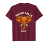 Mademark Trunk Calls Only Funny Elephant Design T-Shirt - Men - size chart