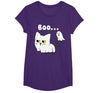 Halloween Tees Women Men Kids Cat Boo Ghost Cute Kitty Spooky Funny Halloween Meow Pet T-Shirt - size chart