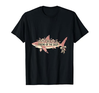 Friend of the Deep Shark Ocean Design T-Shirt