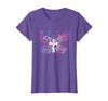 Butterfly Prayer Graphic Jesus Christian Cross Butterfly Prayer Jesus Christian Cross Floral Pattern T-Shirt - size chart