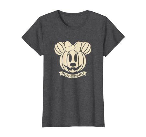 Disney Minnie Mouse Pumpkin Happy Halloween T-Shirt - size chart