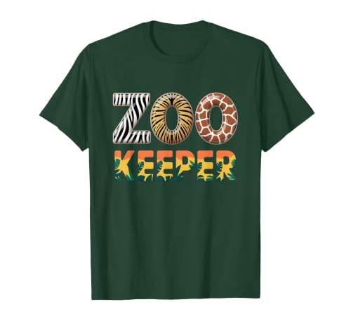 Zoo Keeper Costume Adult Party Safari Zookeeper Zoo Keeper Costume Adult Halloween Party Safari Zookeeper T-Shirt - size