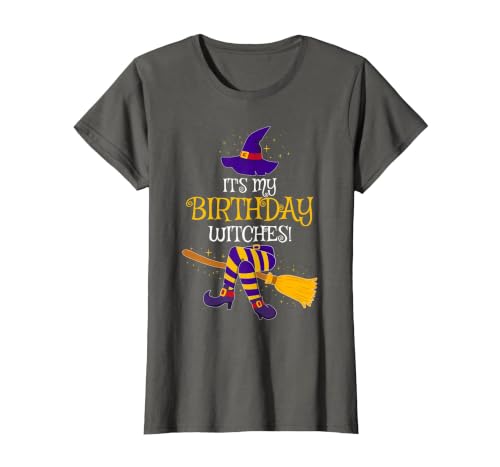 Halloween Witch Costume Group Matching Idea .Co It's My Birthday Witches! Family Matching Costume Halloween T-Shirt - size