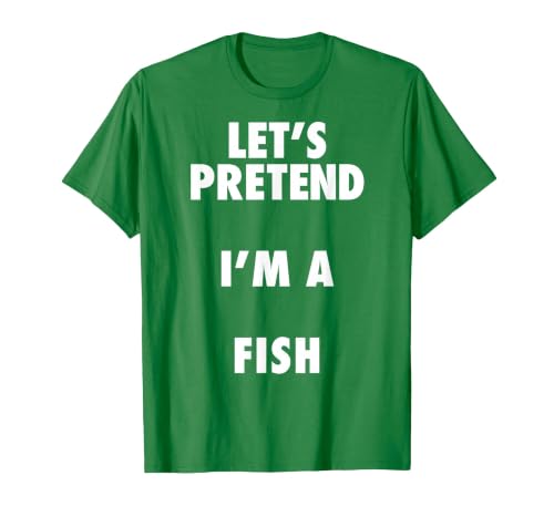 Halloween Costumes MV&SG Fish Halloween Costume, Let's Pretend I'm a Fish Shirt T-Shirt - size chart