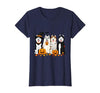Funny Siberian Husky Ghost Pumpkin Funny Husky Ghost Dogs Halloween Dog Spooky T-Shirt - size chart