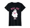 Spooky Season Ghost Halloween Boujee Boo-Jee Boo-JEE Spooky Season Ghost Pink Halloween Pumpkin Boujee T-Shirt - size chart