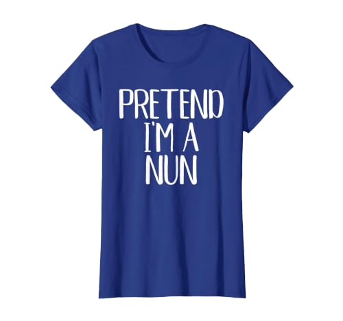 Funny Halloween Group Matching Costumes Idea Pretend I'm A Nun Costume Family Funny Halloween Party T-Shirt - size chart