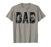 Fishing Gifts for Dad Father's Day Fisherman Fishing Dad Birthday Classic Bold Font Fish Daddy T-Shirt - size chart