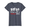 Zombie Dance Costume Halloween Party Tee Funny Zombie Halloween Shirt I’m Just Here to Thriller Dance T-Shirt - size chart