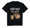 Cute Animal Buffalo Baby Shower For Brother To Be Brother to Be Buffalo Baby Shower Bison for Boy Or Girl T-Shirt - size