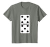 Fun and Easy Halloween Costume T-Shirts - Dominoes Double Five Dominoes Halloween Costume 5 Domino Game T-Shirt - size chart
