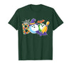 Bowling Boo Creepy Halloween Costume Pumpkin Bowling Lover T-Shirt - size chart