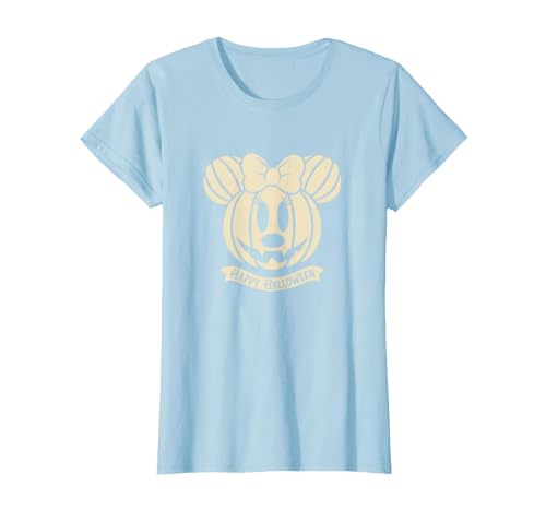 Disney Minnie Mouse Pumpkin Happy Halloween T-Shirt - size chart