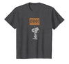 Peanuts Halloween Snoopy Boo Sign T-Shirt - size chart