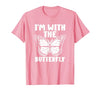 Im With Butterfly Halloween Costume Party Gift I'm with Butterfly Halloween Costume Matching Couples Party T-Shirt - size