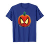 Marvel Spider-Man Halloween Spooky Pumpkin Jack-o'-Lantern T-Shirt - size chart