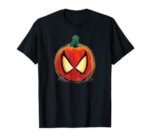Marvel Spider-Man Halloween Spooky Pumpkin Jack-o'-Lantern T-Shirt - size chart