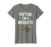 Pretend I'm A Mosquito Funny Halloween Costume Pretend I'm A Mosquito Funny Lazy Halloween Costume Party T-Shirt - size chart