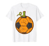 Halloween Shirts For Women Men Kids Boys Girls Halloween Soccer Ball Pumpkin Football Costume Boys Kids Men T-Shirt - size