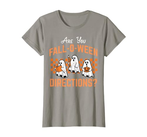Halloween Shirts For Women Men Kids Boys Girls are You Falloween Directions Funny Halloween Teacher Teach T-Shirt - size