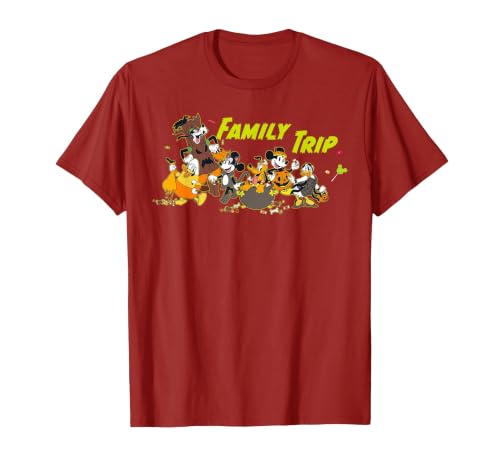 Disney Family Trip Halloween Costume Mickey & Friends T-Shirt - size chart