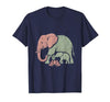 Mademark Mama Elephant Guiding Calf Through Water T-Shirt - Men - size chart