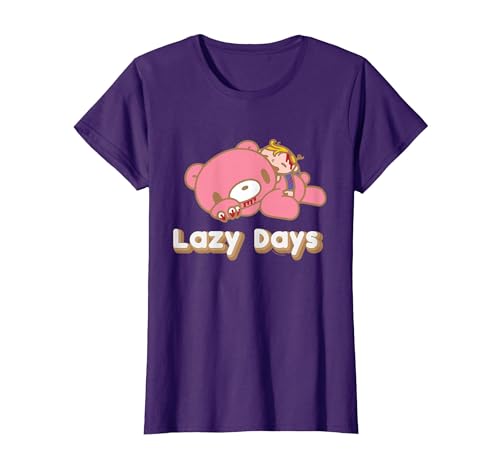 Gloomy Bear The Naughty Grizzly & Pity Lazy Days Anime T-Shirt - size chart