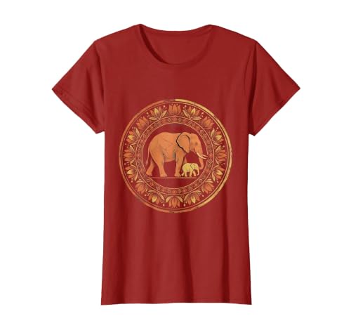 Mademark Elephant Mom and Baby Pregnancy Announcement T-Shirt - Women - size chart