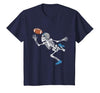 Halloween Shirts Women Men Kids Football Skeleton Halloween Player Catcher Mens Boys Kids T-Shirt - size chart